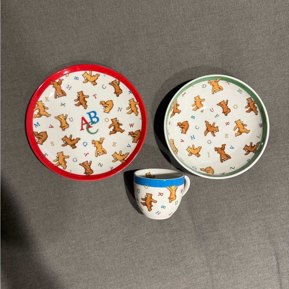 ABC Bear Kids Dish Set - Tiffany & Co (2006)